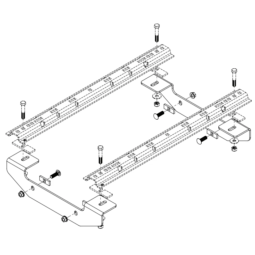 8552010 – DEMCO Fifth Wheel Trailer Hitch Mount Kit, Bracket Bolt-On Drilling Required